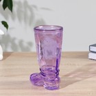 Ваза «Ботфорт», 460 мл, 18.5×8.5×11 см, стекло, сиреневая - Фото 2