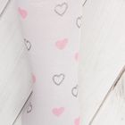 Детские колготки со стразами "Розовое сердце", M/4-7 л. 86-116 см, 88% полиамид, 12% эластан - Фото 3