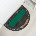 Коврик придверный Доляна Welcome, полукруглый, узор, 50×80 см, МИКС - Фото 6