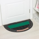 Коврик придверный Доляна Welcome, полукруглый, узор, 50×80 см, МИКС - Фото 2