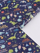 Бумага упаковочная глянцевая «С днем рождения!», 60×90 см - Фото 2