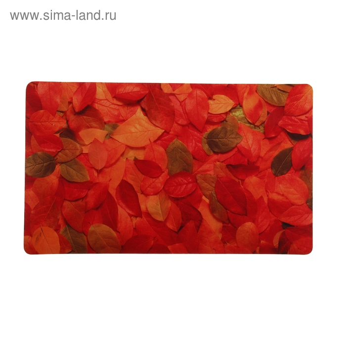 Коврик влаговпитывающий придверный Доляна «Осенние листья», 43×73 см - Фото 1