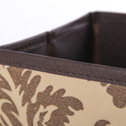 Бокс для мелочей «Вензель», 28×14×14 см, цвет коричнево-бежевый - Фото 2