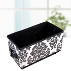 Органайзер для мелочей Доляна «Вензель», 28×14×14 см, цвет чёрно-белый - Фото 1