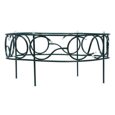 Грядка оцинкованная, 70×70×30 см, зелёная, «Декоративная»