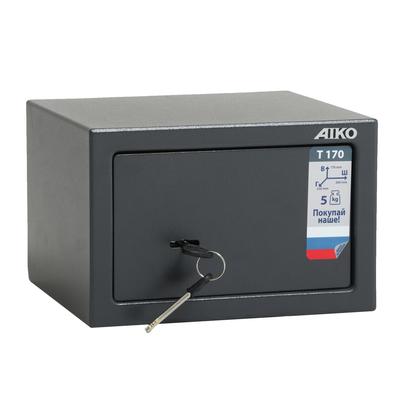 Сейф мебельный ключевой AIKO T – 170 KL, 260×230×170 мм, цвет серый
