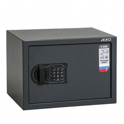 Сейф мебельный кодовый AIKO T – 250 EL, 350×250×250 мм, цвет серый
