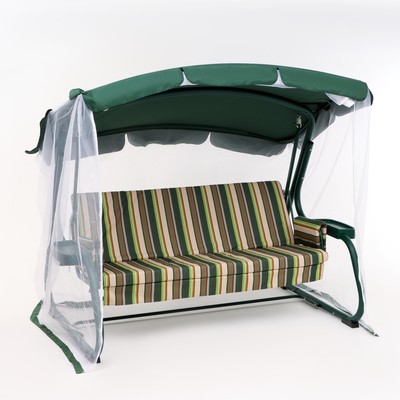 Качели садовые «Милан», 237×136×172 см, максимальная нагрузка 350 кг, зелёные