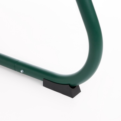 Качели садовые «Милан», 237×136×172 см, металл, 3-местные, с москитной сеткой, зелёные