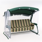 Качели садовые «Милан», 237×136×172 см, максимальная нагрузка 350 кг, зелёные - Фото 4