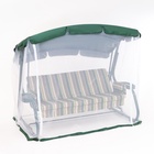 Качели садовые «Милан», 237×136×172 см, максимальная нагрузка 350 кг, зелёные - Фото 5