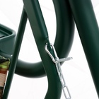 Качели садовые «Милан», 237×136×172 см, максимальная нагрузка 350 кг, зелёные - Фото 9