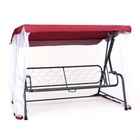 Качели садовые «Панама», 209×142×155 см, максимальная нагрузка 300 кг, бордовые - Фото 12