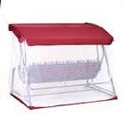 Качели садовые «Панама», 209×142×155 см, максимальная нагрузка 300 кг, бордовые - Фото 15