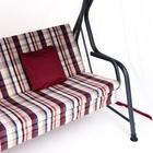 Качели садовые «Панама», 209×142×155 см, максимальная нагрузка 300 кг, бордовые - Фото 3