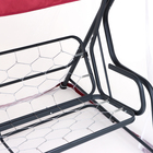 Качели садовые «Панама», 209×142×155 см, максимальная нагрузка 300 кг, бордовые - Фото 7