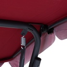 Качели садовые «Панама», 209×142×155 см, максимальная нагрузка 300 кг, бордовые - Фото 10