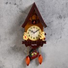Часы настенные, серия: Маятник, с кукушкой "Мишки в домике", 15 х 27.3 см, - фото 8381414