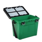 Ящик зимний, зеленый малый "Три Кита", 4 отделения для приманок, 310 х 360 х 240 - Фото 4