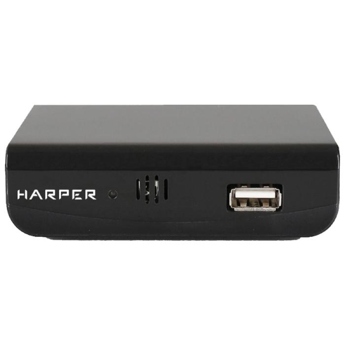 Приставка для цифрового ТВ HARPER HDT2-1030, FullHD, DVB-T2, HDMI, USB, черная - Фото 1