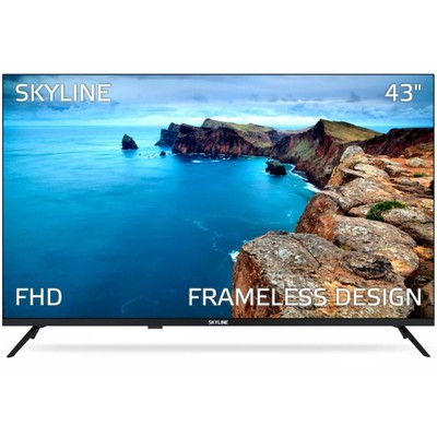 Телевизор SKYLINE 43LT5900, 43", FullHD, DVB-T2, 3xHDMI, 1xUSB, черный