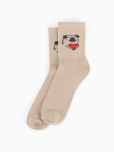 Носки женские KAFTAN Love you, набор 5 пар, размер 36-39 (23-25 см)