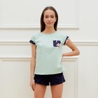 Футболка женская с карманом KAFTAN "Tropical dream" р. 52-54 - Фото 2