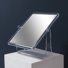 Зеркало настольное, двустороннее, с увеличением х2, зеркальная поверхность 12×15 см, прозрачное - Фото 3