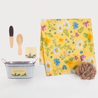 Набор подарочный «Этель» Enjoy life, 5 предметов, полотенце, мочалка, расчёска  (артикул 5698742)  большой выбор товаров оптом и в розницу по низким ценам с доставкой