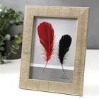 Фоторамка пластик 13х18 см "Песчаные нити" шампанское 22х17 см - фото 24517084