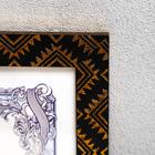 Фоторамка пластик формат А4 "Золотые индейские узоры на шоколаде" 33,3х24,7 см - Фото 2