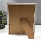 Фоторамка пластик 20х25 см "Золотая спираль на белом" 28х23 см - фото 30896288