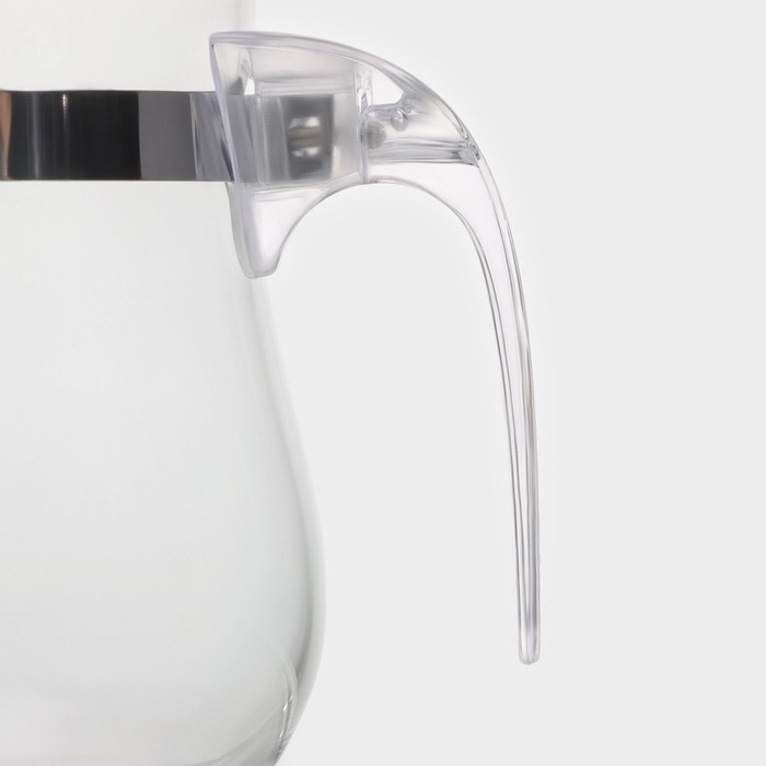 Чайник стеклянный заварочный Magistro «Шейди», 350 мл, с металлическим ситом, пластиковая колба - фото 1908656255