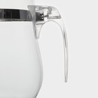 Чайник стеклянный заварочный Magistro «Шейди», 500 мл, с металлическим ситом, пластиковая колба - фото 4320726