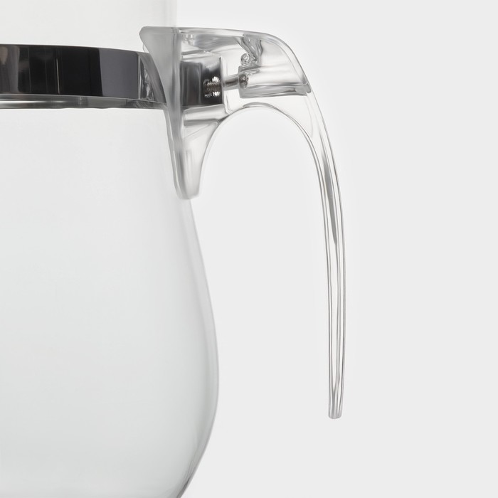 Чайник стеклянный заварочный Magistro «Шейди», 500 мл, с металлическим ситом, пластиковая колба - фото 1888066711
