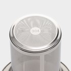 Чайник стеклянный заварочный Magistro «Шейди», 500 мл, с металлическим ситом, пластиковая колба - фото 4320729