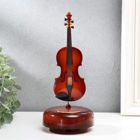 Сувенир пластик музыкальный механический "Скрипка" 21х9,5х9,5 см