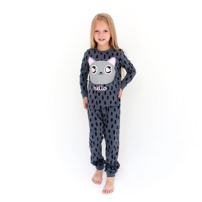 Пижама (джемпер, брюки) KAFTAN "Кот" рост 110-116 (32) - Фото 1