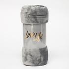 Плед LoveLife, 150×200 см, велсофт, серый - Фото 4