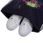 Мешок для обуви 430 х 340 мм, Stavia (плотность 600D с водоотталкивающей ПУ-пропиткой) "Сова диско", серый - фото 52657345