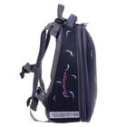 Рюкзак каркасный школьный 38 х 30 х 16 см, эргономичная спинка, Stavia "Фламинго мини", чёрный/розовый - фото 45685218