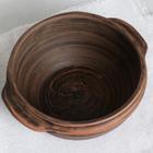 Бульонница «Борщ», гладкая, красная глина, 0.6 л - Фото 3