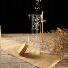 Банка стеклянная для сыпучих продуктов с ложкой «Эко», 550 мл, 7,5×22,5 см - Фото 6