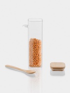 Банка для сыпучих «Эко», 550 мл, 6.2×20.5 см, с бамбуковой крышкой, с ложкой, стекло, прозрачная - Фото 3