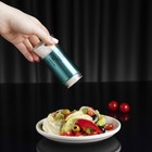 Солонка «Стиль», 150 мл, 5.5×8 см, стекло, цвет изумрудный - Фото 6