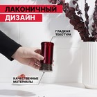 Солонка стеклянная «Стиль», 150 мл, 5.5×8 см, цвет красный - Фото 3