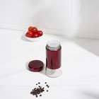 Солонка стеклянная «Стиль», 150 мл, 5.5×8 см, цвет красный - Фото 4