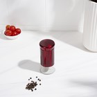 Солонка стеклянная «Стиль», 150 мл, 5.5×8 см, цвет красный - Фото 5