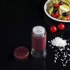 Солонка «Стиль», 150 мл, 5.5×8 см, стекло, красная, мрамор - Фото 4