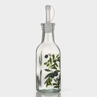 Бутылка стеклянная для соусов и масла Доляна «Олива», 200 мл, 4,5×29 см - фото 24421774